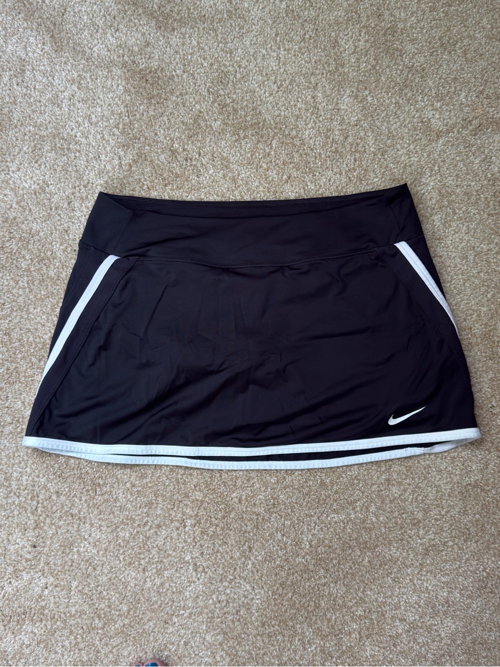 Nike Dri-FIT Black Running Skort Built-In Shorts Size Large